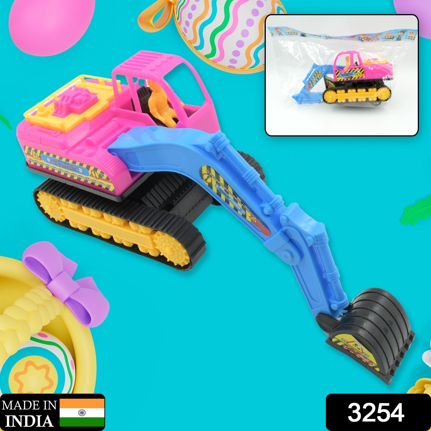 3254 Friction Powered Construction JCB for Kids, Plastic Moving Smooth, Construction Vehicles for Kids | Construction Toy | Pull Back | Toys Mini Construction Series (1 Pc) 3254 Friction Powered Construction JCB for Kids, Plastic Moving Smooth, Construction Vehicles for Kids | Construction Toy | Pull Back | Toys Mini Construction Series (1 Pc)